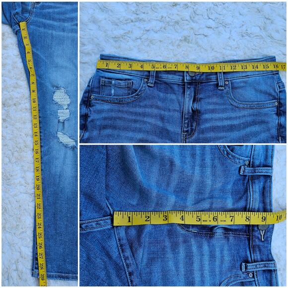 Distressed Jeans Buckle BKE Payton Skinny Size 30 Stretch Denim Crop Ankle - Picture 7 of 10